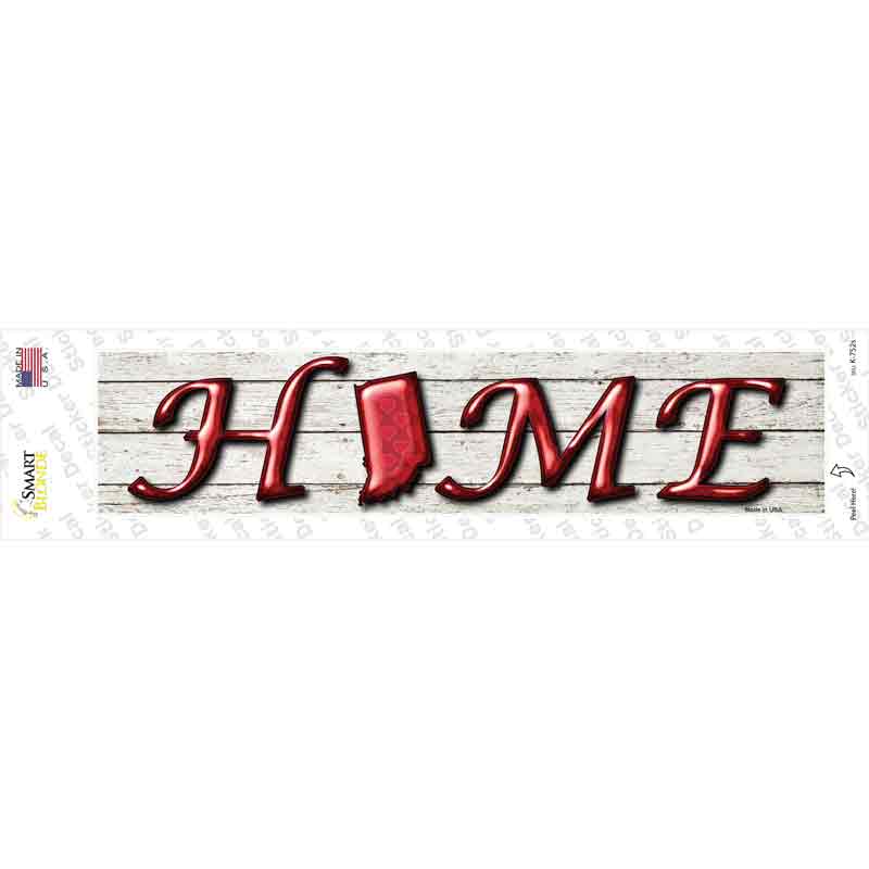 K-752s-M Indiana Home Outline Novelty Narrow Sticker Decal - Medium