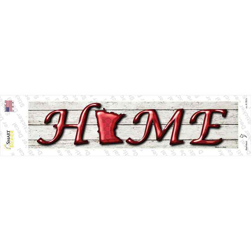 K-761s-M Minnesota Home Outline Novelty Narrow Sticker Decal - Medium