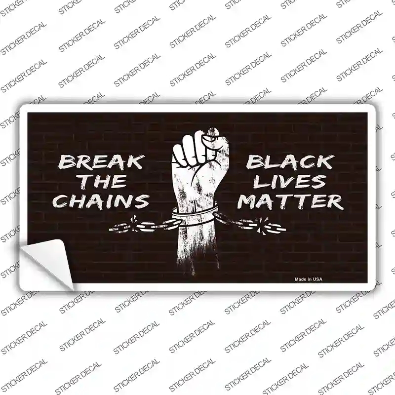 LP-13602s-L Break the Chains BLM Novelty Sticker Decal - Large