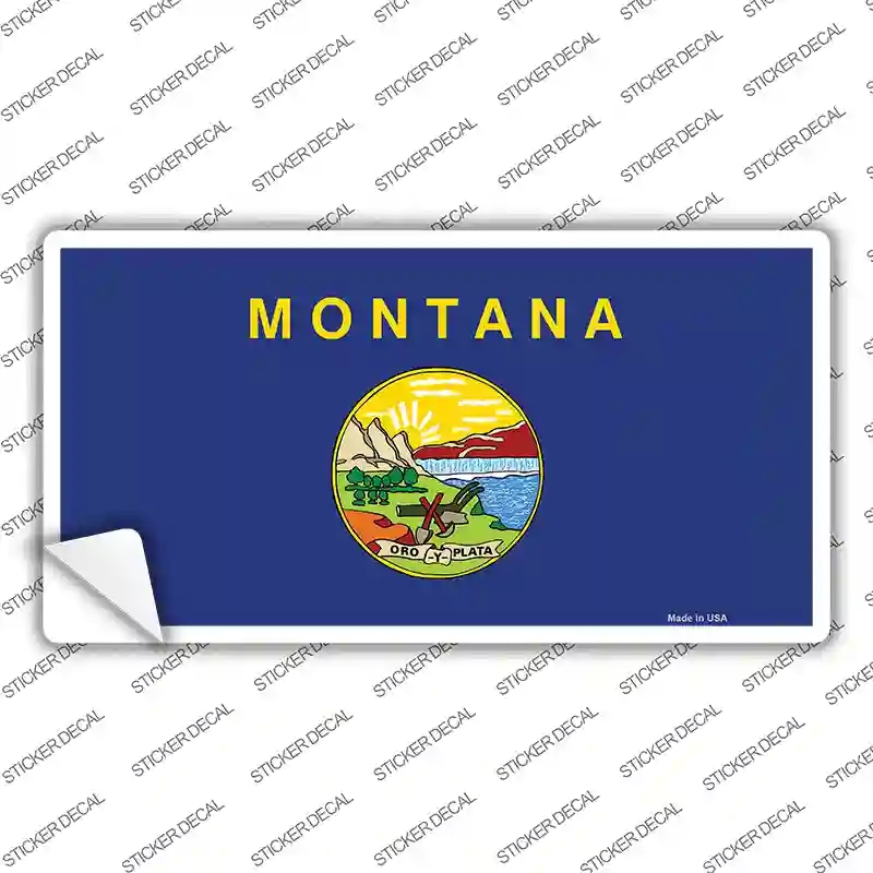 LP-3589s-S Montana State Flag Novelty Sticker Decal - Small