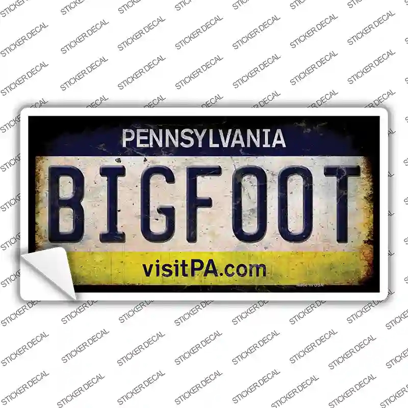 LP-13997s-S Bigfoot Pennsylvania Novelty Sticker Decal - Small
