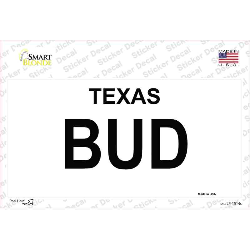 LP-1514s-M BUD Novelty Sticker Decal - Medium