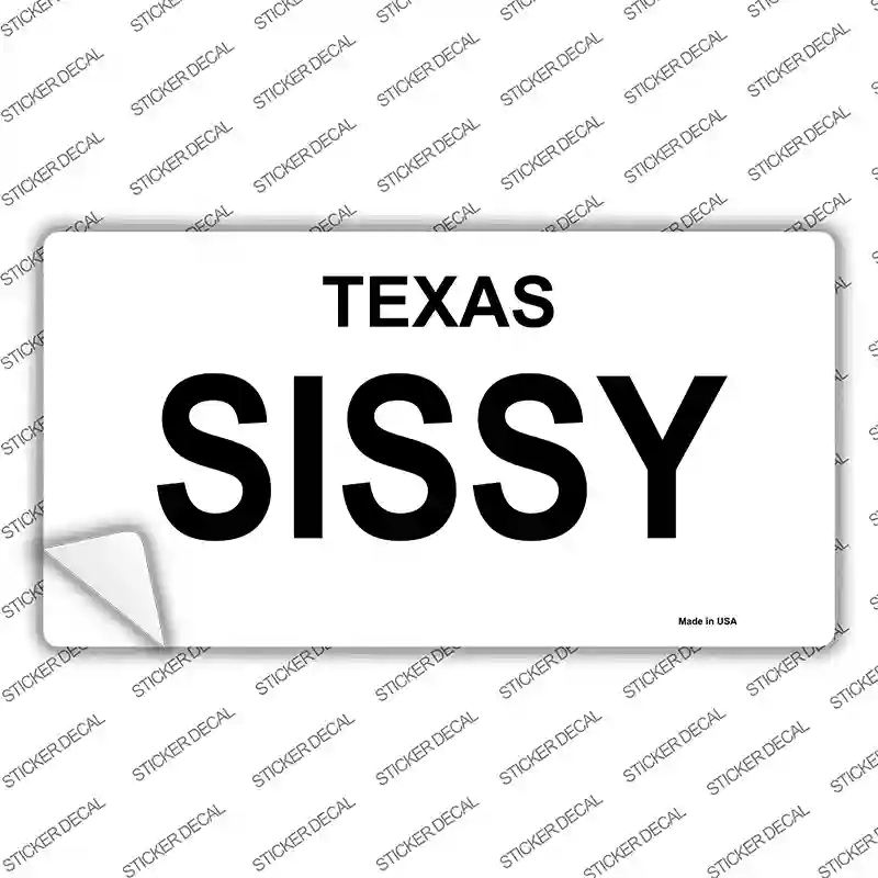 LP-1515s-S SISSY Novelty Sticker Decal - Small