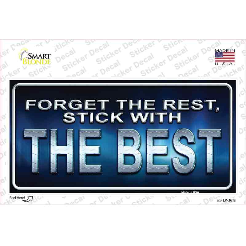 LP-361s-M Forget the Rest Novelty Sticker Decal - Medium