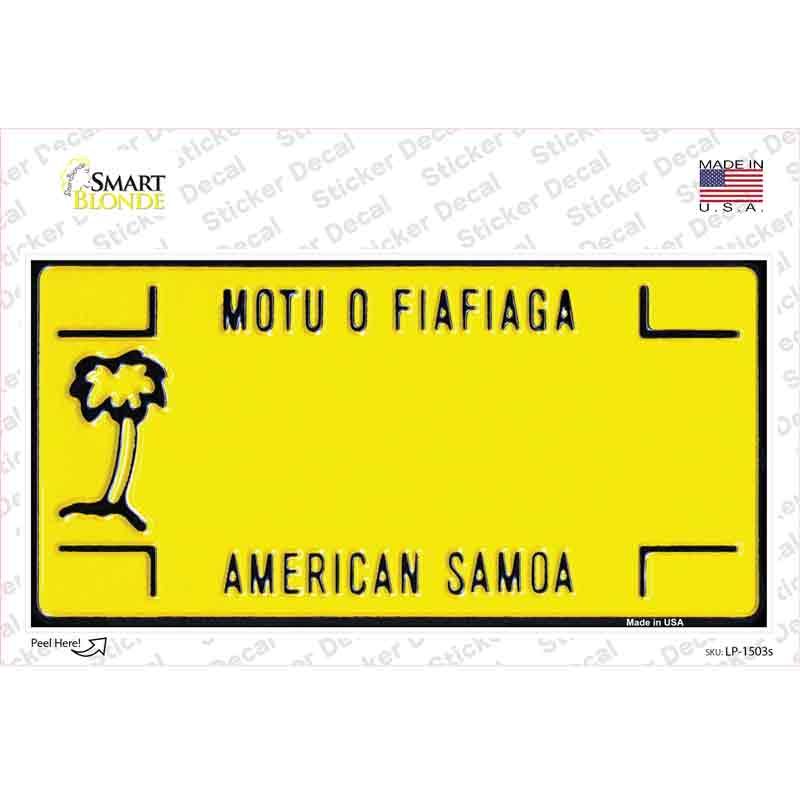 LP-1503s-M American Samoa Novelty Sticker Decal - Medium