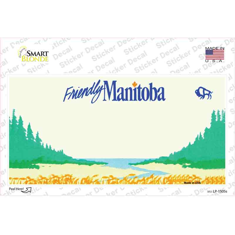 LP-1505s-M Manitoba Novelty Sticker Decal - Medium