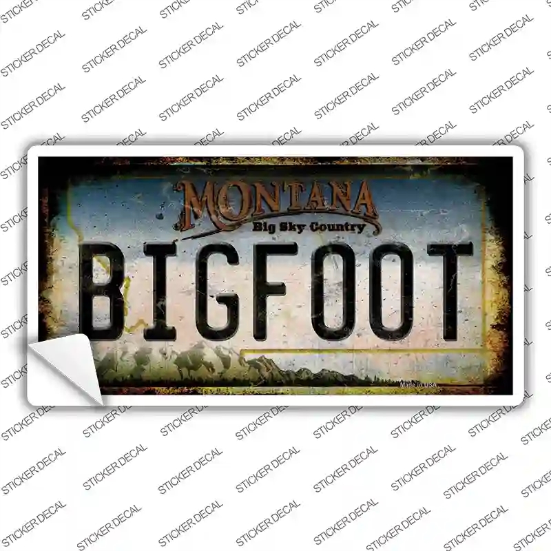 LP-14018s-S Bigfoot Montana Novelty Sticker Decal - Small