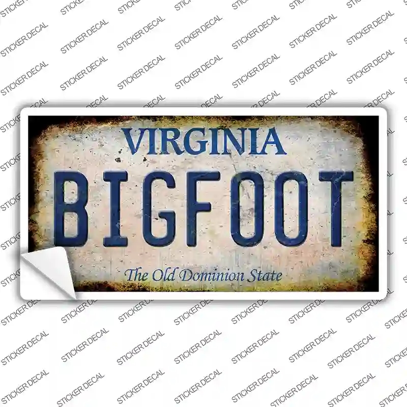 LP-14031s-L Bigfoot Virginia Novelty Sticker Decal - Large