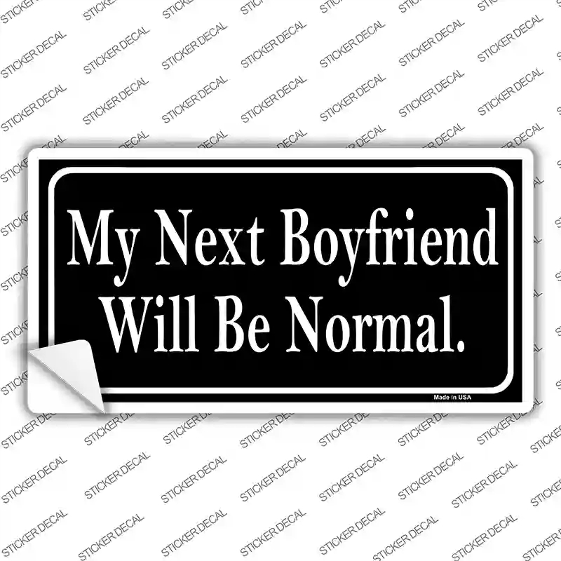 LP-2509s-S My Next Boyfriend Novelty Sticker Decal - Small