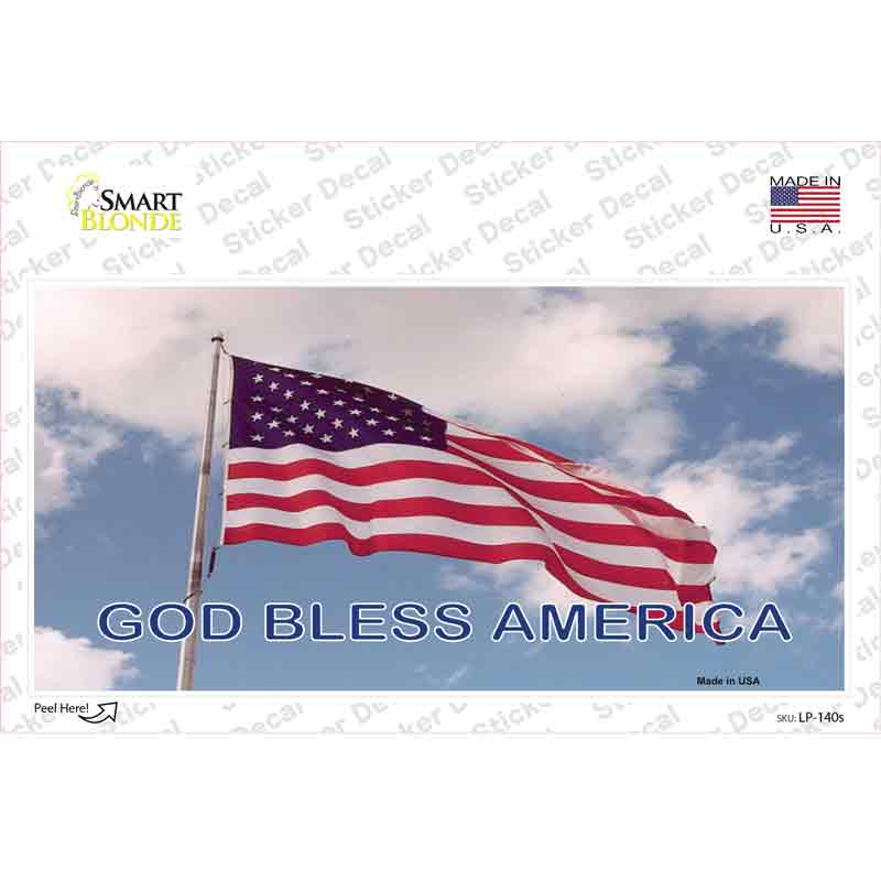 LP-140s-M God Bless America Novelty Sticker Decal - Medium