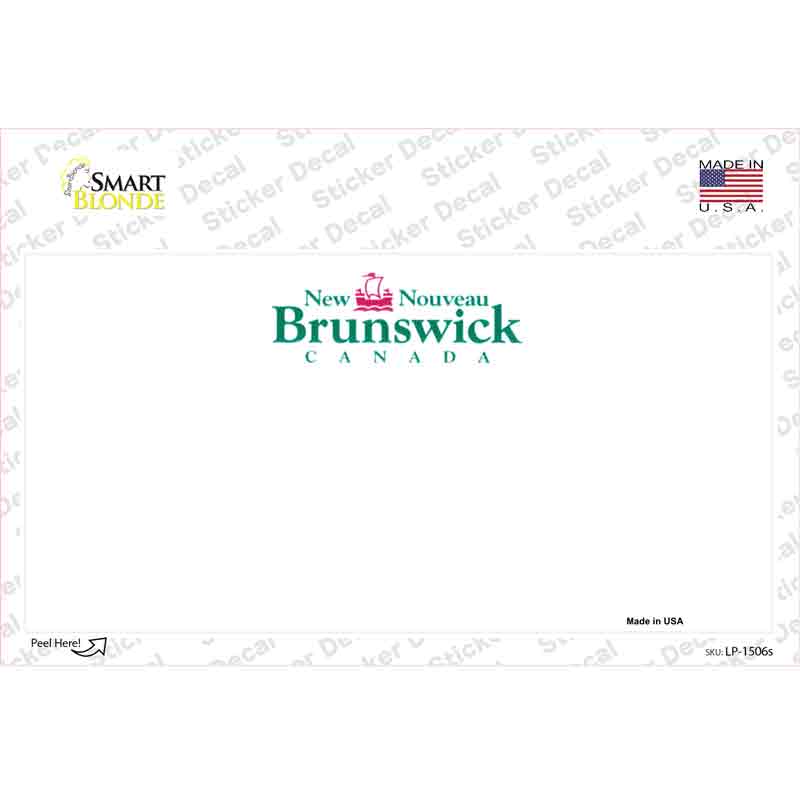 LP-1506s-M   Brunswick Novelty Sticker Decal - Medium