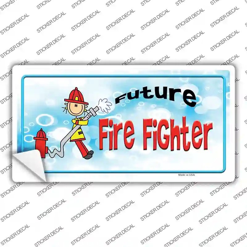 LP-11539s-S Future Fire Fighter Novelty Sticker Decal - Small