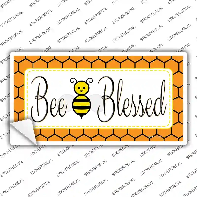 LP-11723s-XL Bee Blessed Simple Novelty Sticker Decal - Extra Large