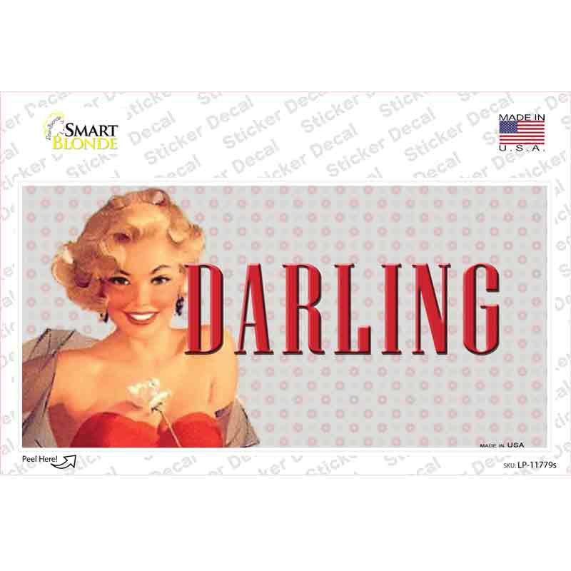 LP-11779s-M Darling Vine Pinup Novelty Sticker Decal - Medium