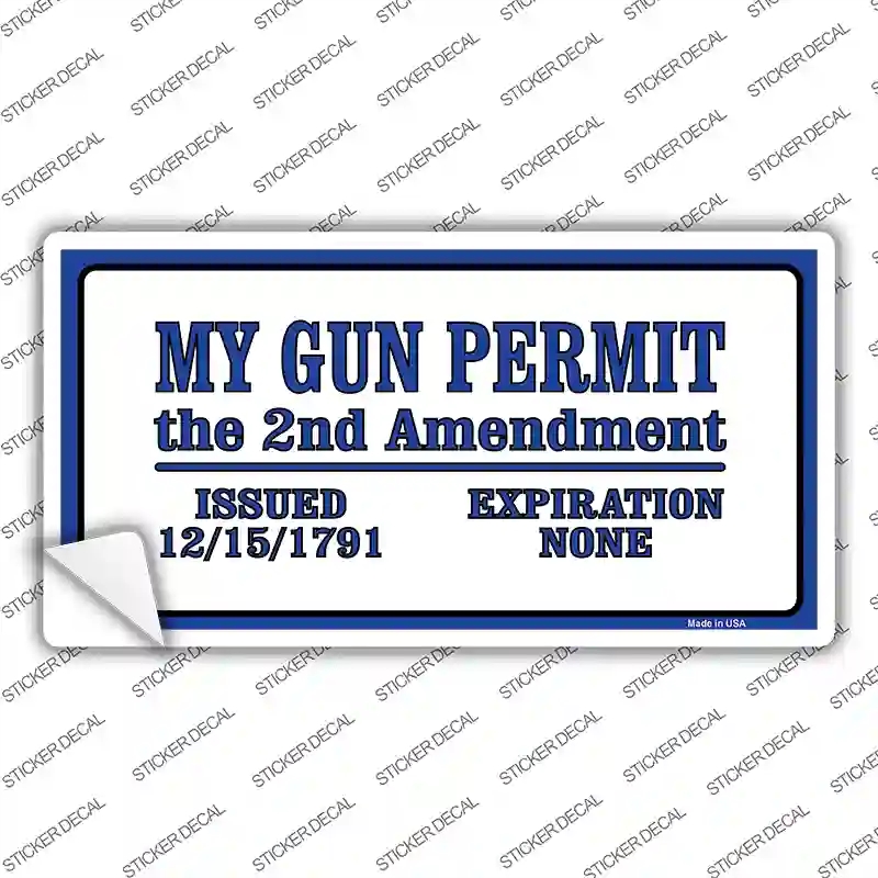 LP-4685s-XL My Gun Permit Novelty Sticker Decal - Extra Large