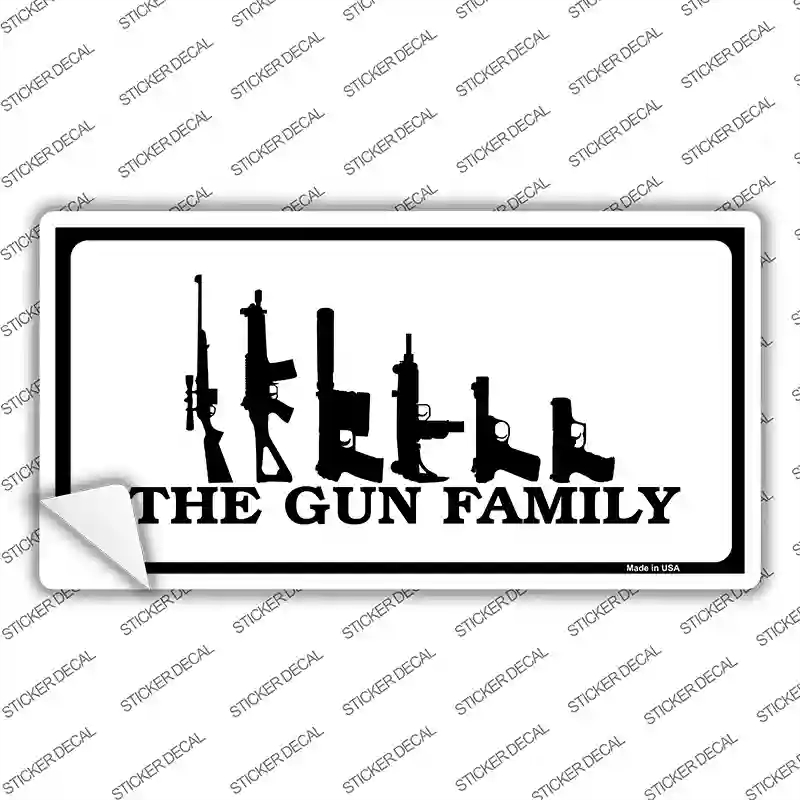 LP-4686s-S The Gun Family Novelty Sticker Decal - Small