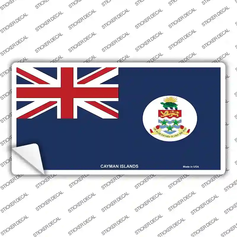 LP-3988s-XL Cayman Islands Flag Novelty Sticker Decal - Extra Large