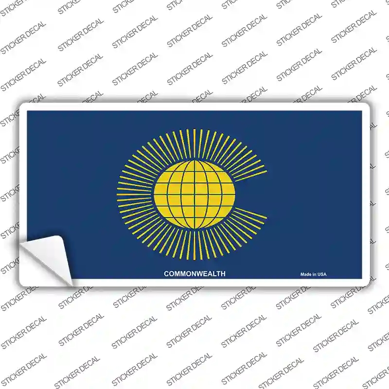 LP-3996s-L Commonwealth Flag Novelty Sticker Decal - Large
