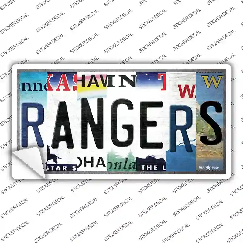 LP-13207s-XL Rangers Strip Art Novelty Sticker Decal - Extra Large
