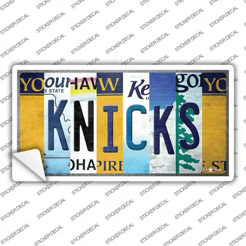 LP-13230s-S Knicks Strip Art Novelty Sticker Decal - Small