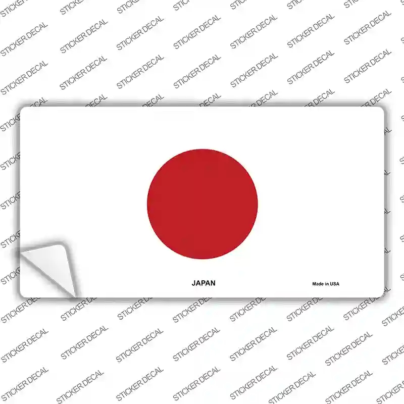 LP-4037s-S Japan Flag Novelty Sticker Decal - Small