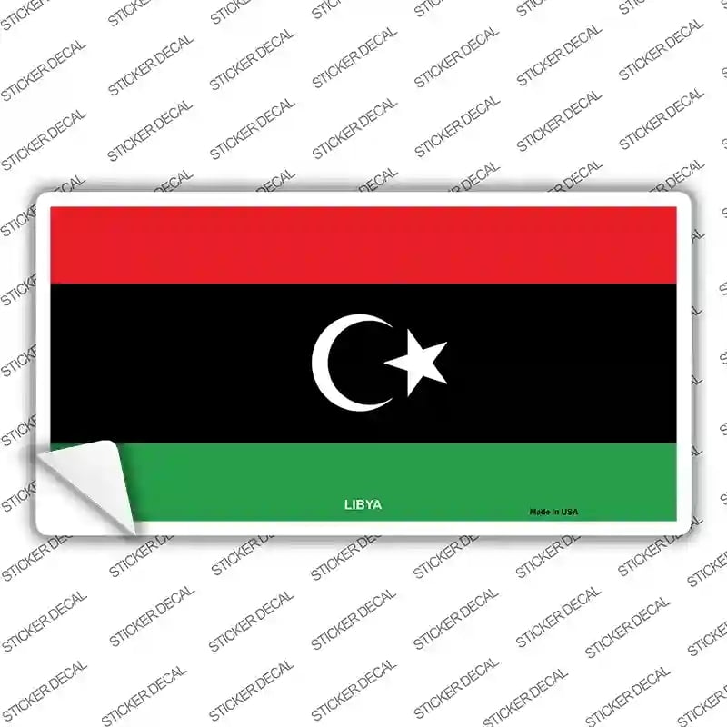 LP-4079s-S Libya Flag Novelty Sticker Decal - Small