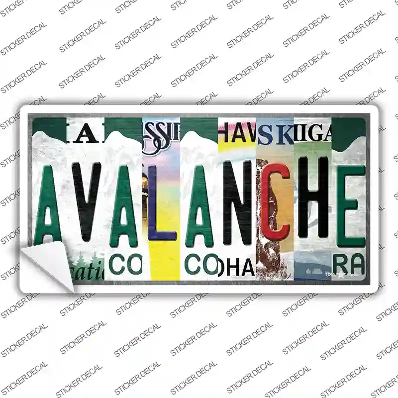 LP-13259s-L Avalanche Strip Art Novelty Sticker Decal - Large