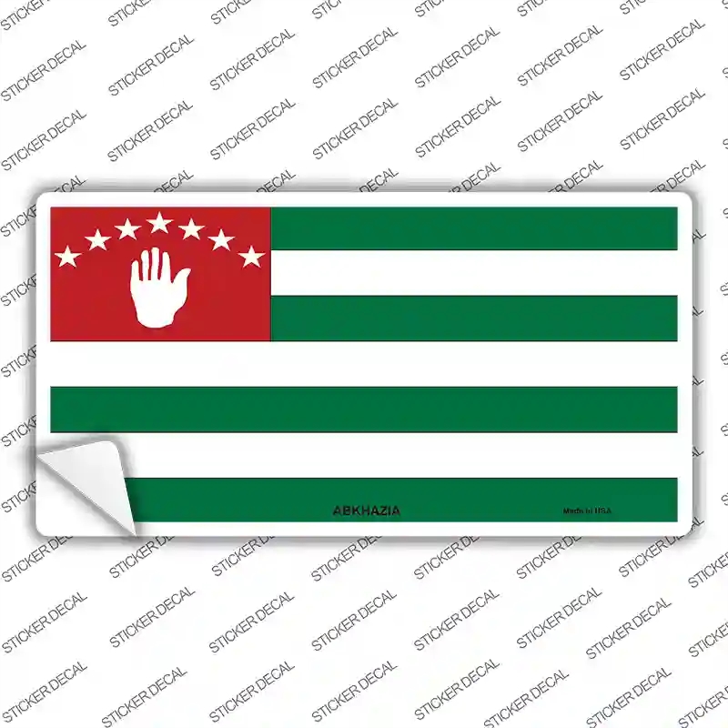 LP-3949s-L Abkhazia Flag Novelty Sticker Decal - Large
