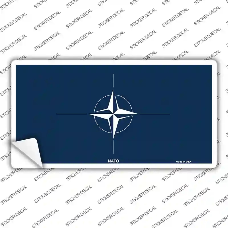 LP-4105s-XL Nato Flag Novelty Sticker Decal - Extra Large