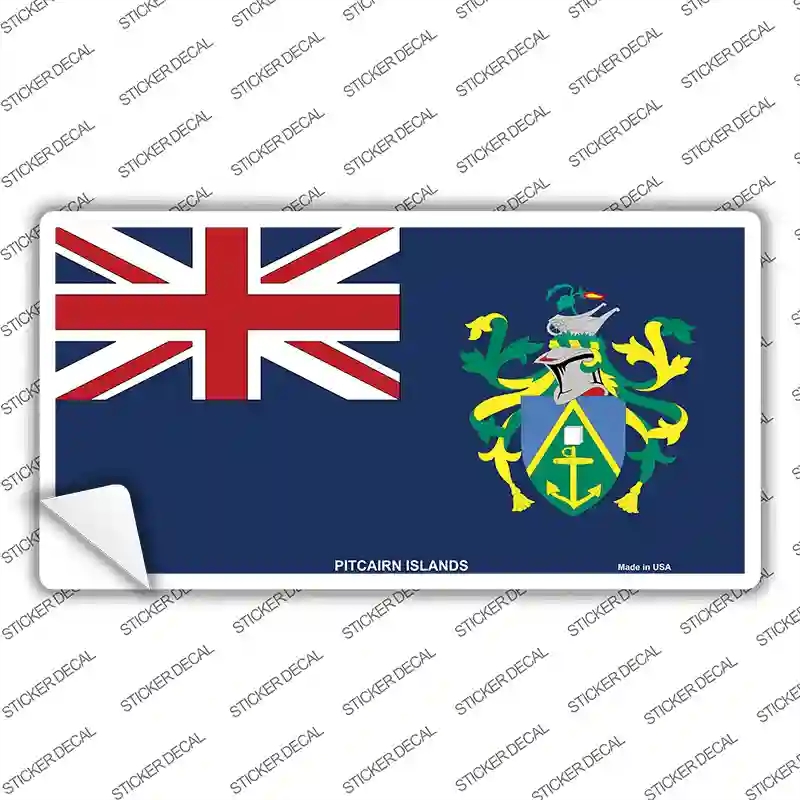 LP-4127s-S Pitcairn Islands Flag Novelty Sticker Decal - Small