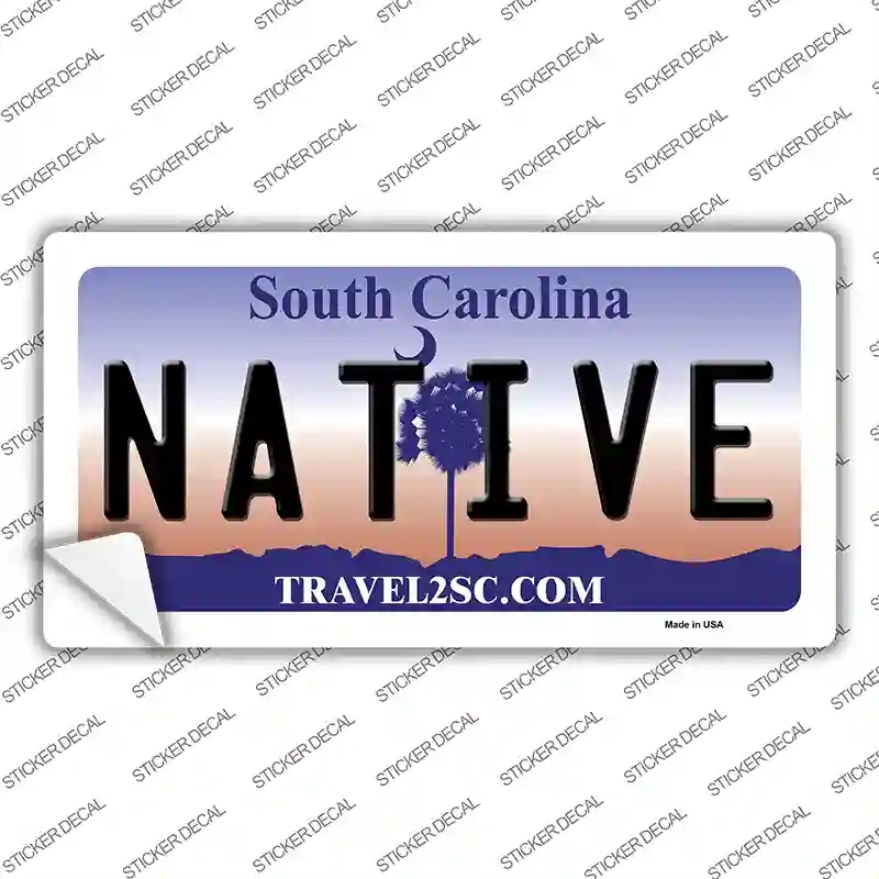 LP-6280s-L Native South Carolina Novelty Sticker Decal - Large