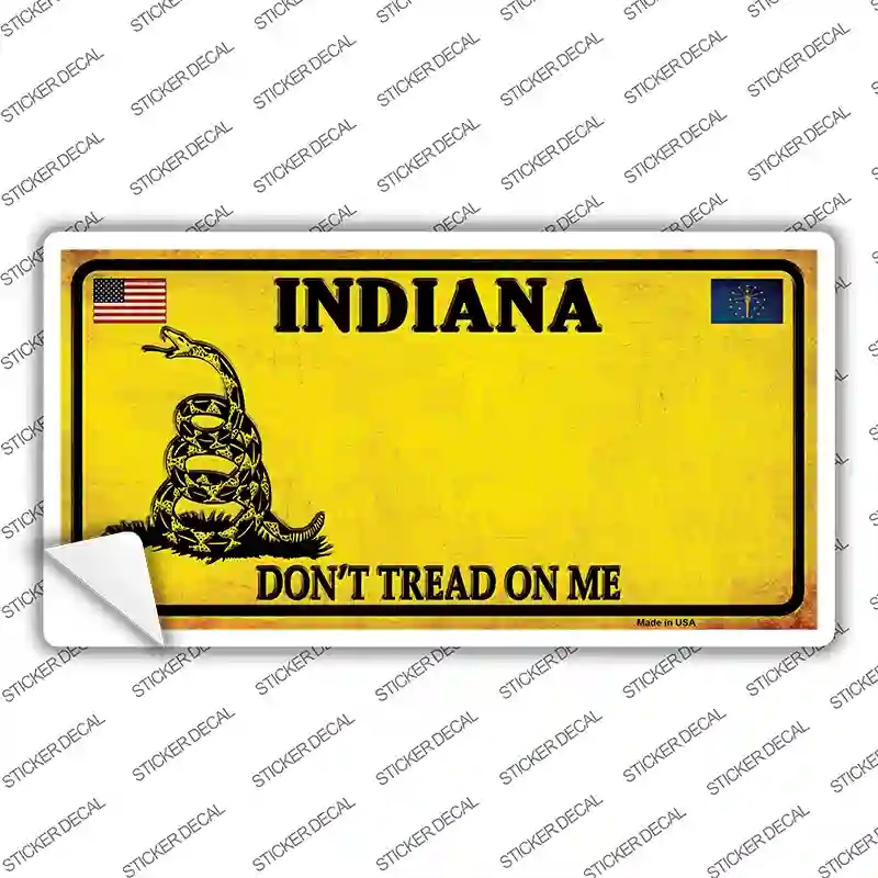 LP-8846s-S Indiana Dont Tread on Me Novelty Sticker Decal - Small