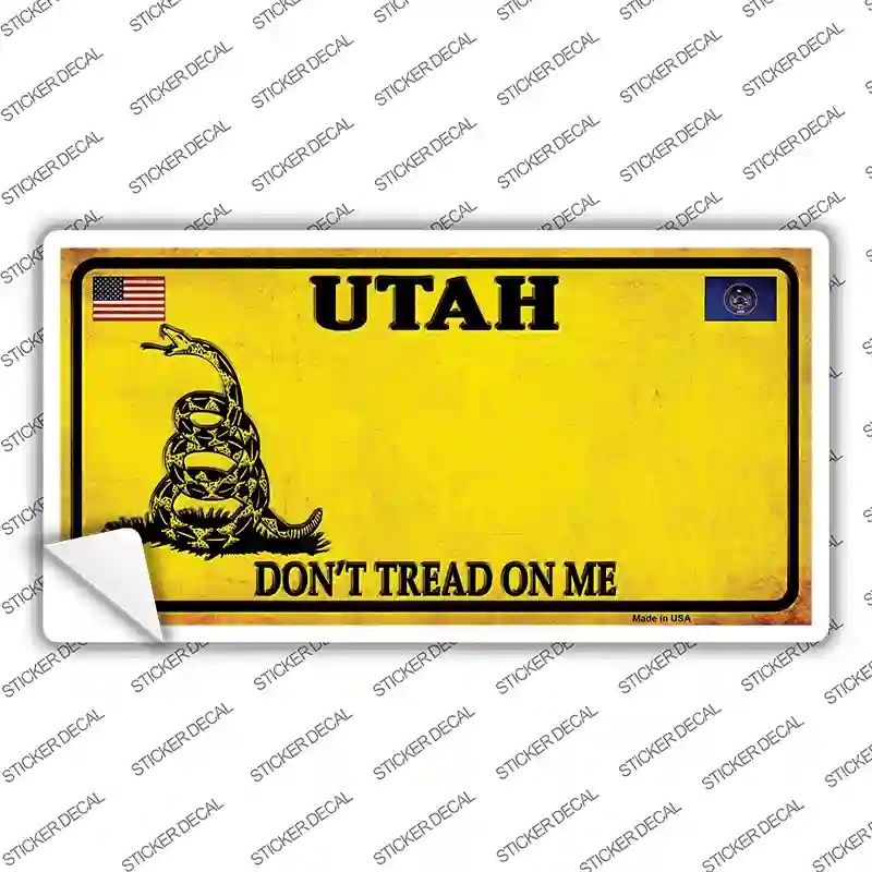 LP-8876s-XL Utah Dont Tread on Me Novelty Sticker Decal - Extra Large