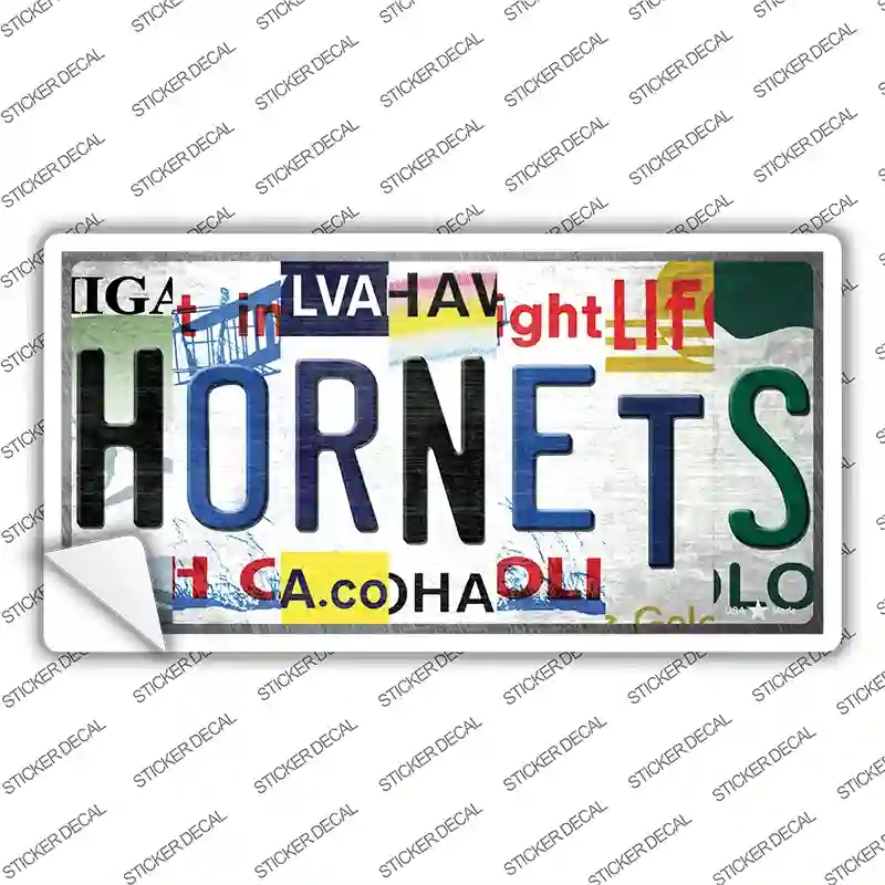 LP-13216s-L Hornets Strip Art Novelty Sticker Decal - Large