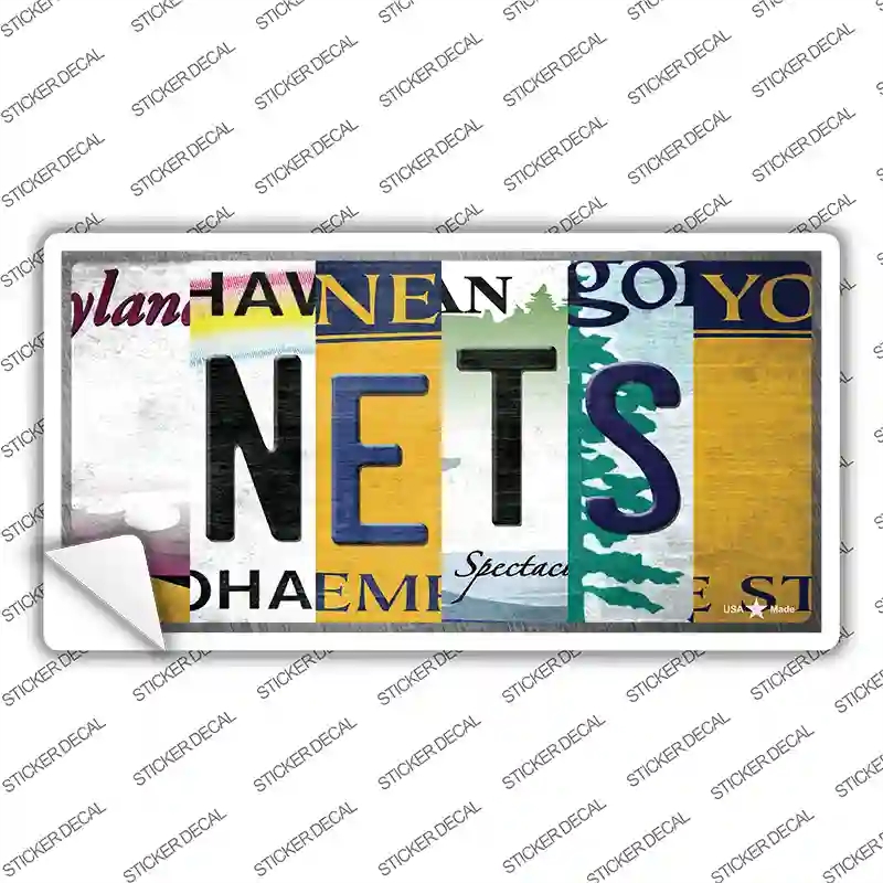 LP-13229s-S Nets Strip Art Novelty Sticker Decal - Small