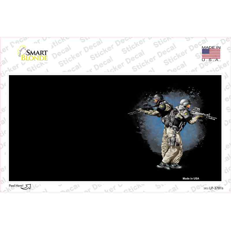 LP-3781s-M SWAT Offset Novelty Sticker Decal - Medium