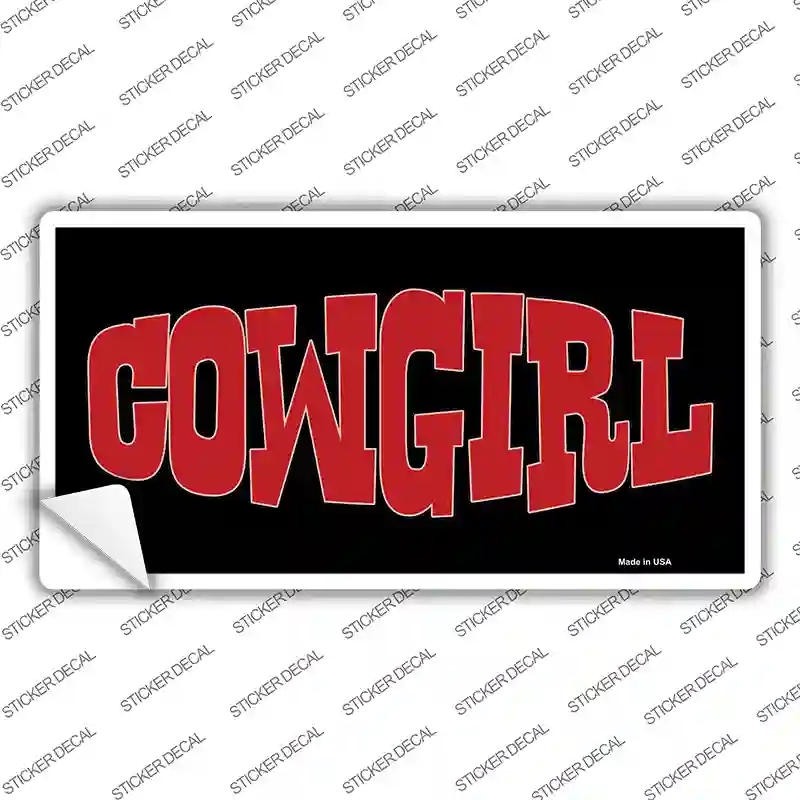 LP-3822s-S Cowgirl Novelty Sticker Decal - Small
