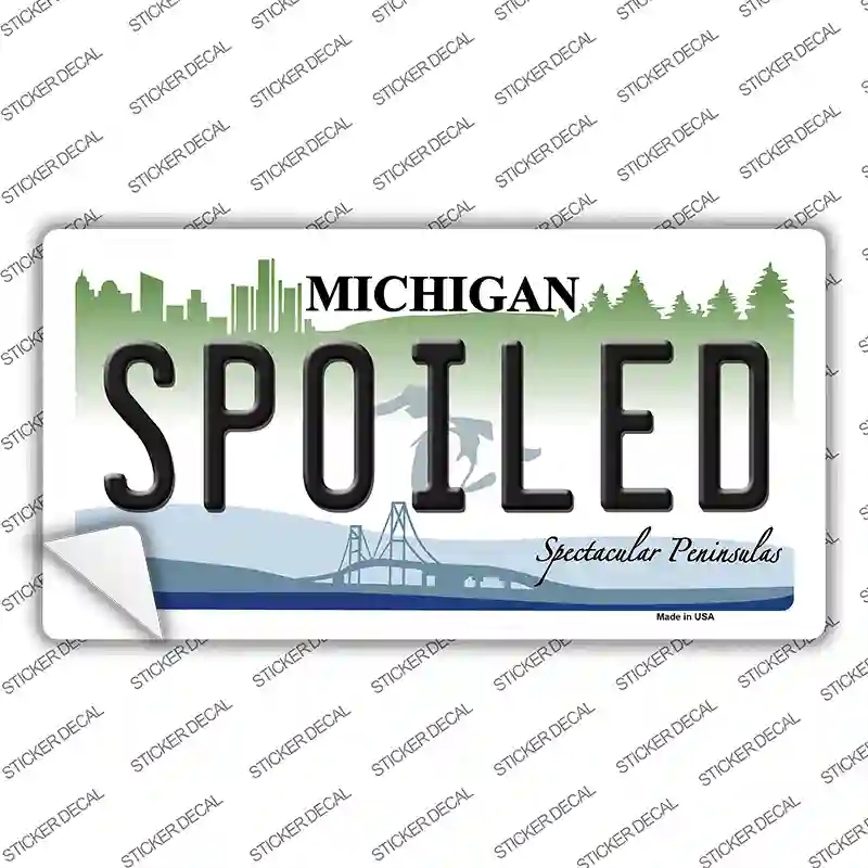 LP-6129s-S Spoiled Michigan Novelty Sticker Decal - Small