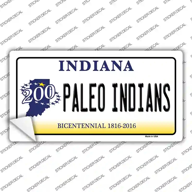 LP-6375s-S Paleo Indians Indiana Novelty Sticker Decal - Small
