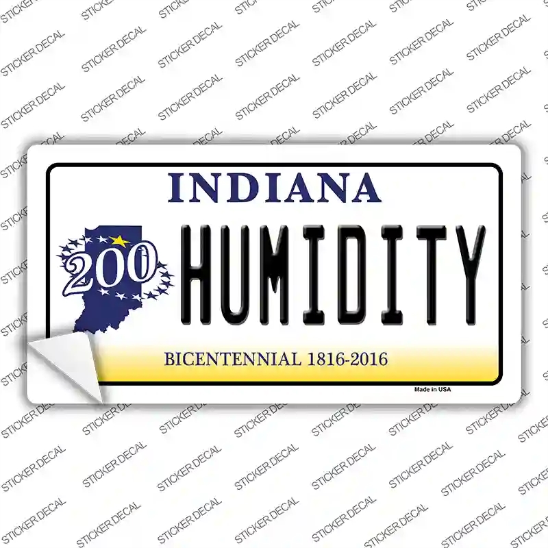 LP-6376s-L Humidity Indiana Novelty Sticker Decal - Large