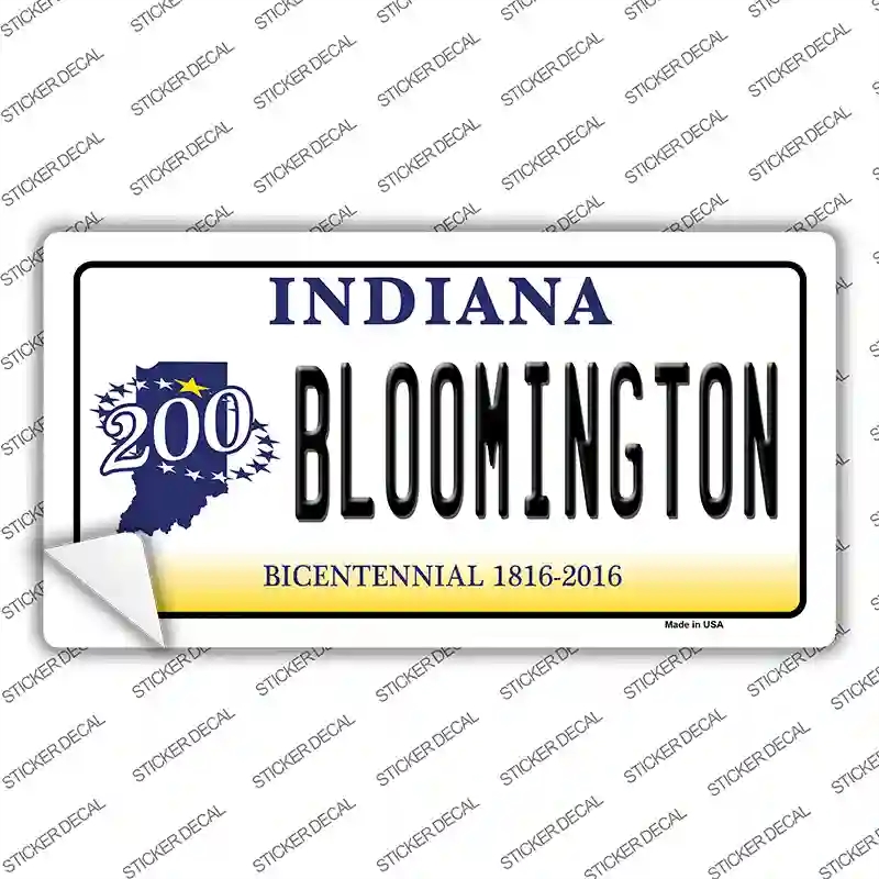 LP-6381s-L Bloomington Indiana Novelty Sticker Decal - Large