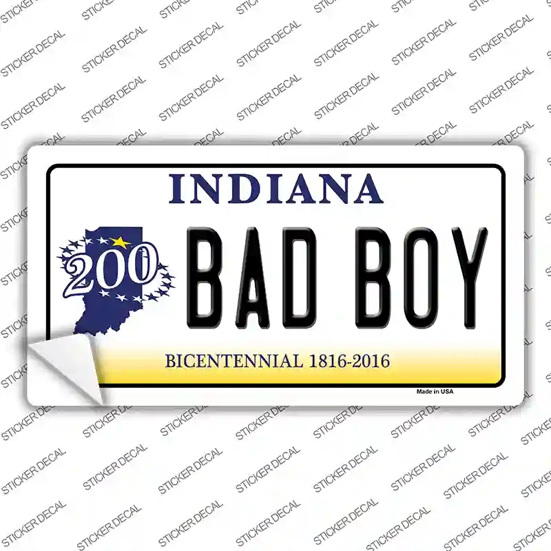 LP-6391s-S Bad Boy Indiana Novelty Sticker Decal - Small