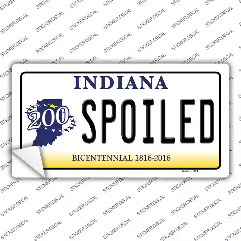 LP-6405s-L Spoiled Indiana Novelty Sticker Decal - Large