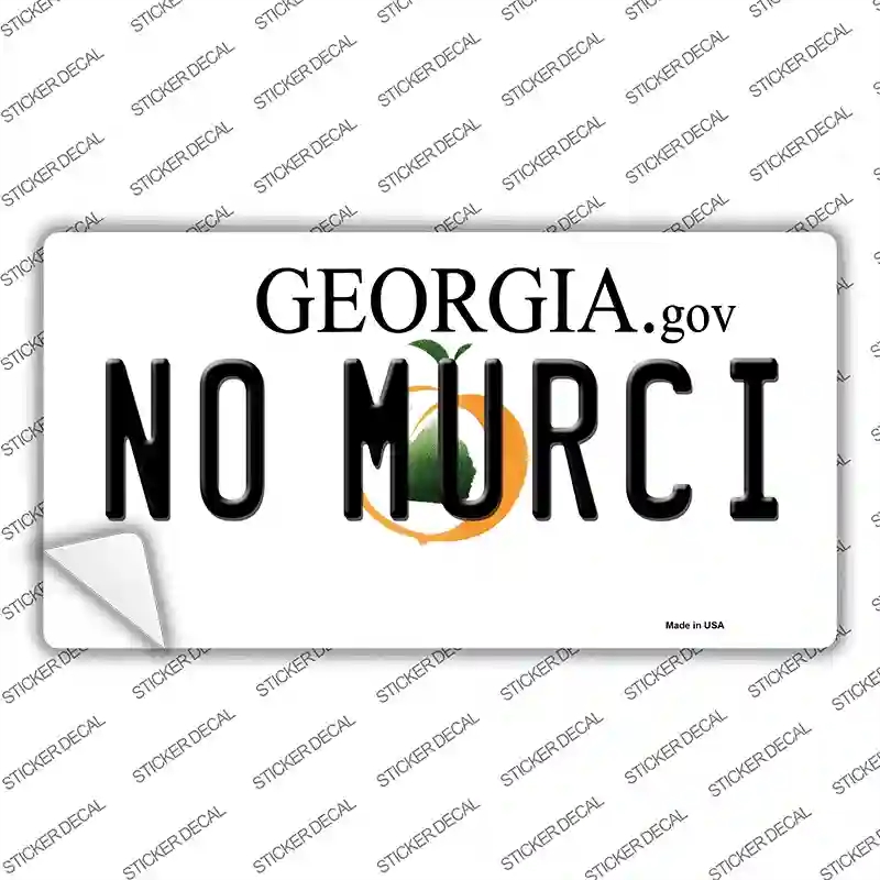 LP-6176s-L No Murci Georgia Novelty Sticker Decal - Large
