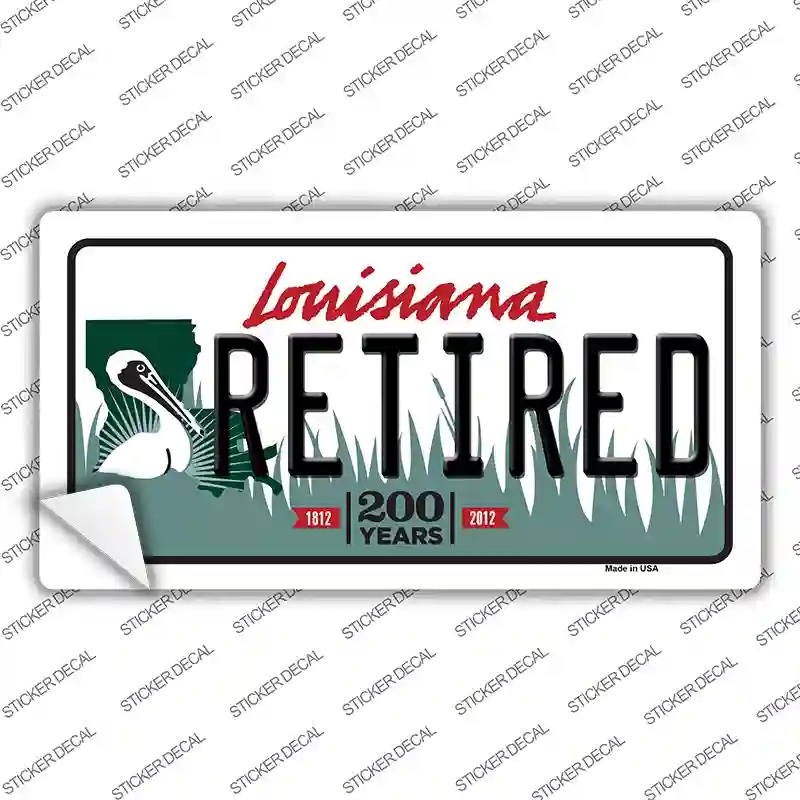 LP-6192s-XL Retired Louisiana Novelty Sticker Decal - Extra Large