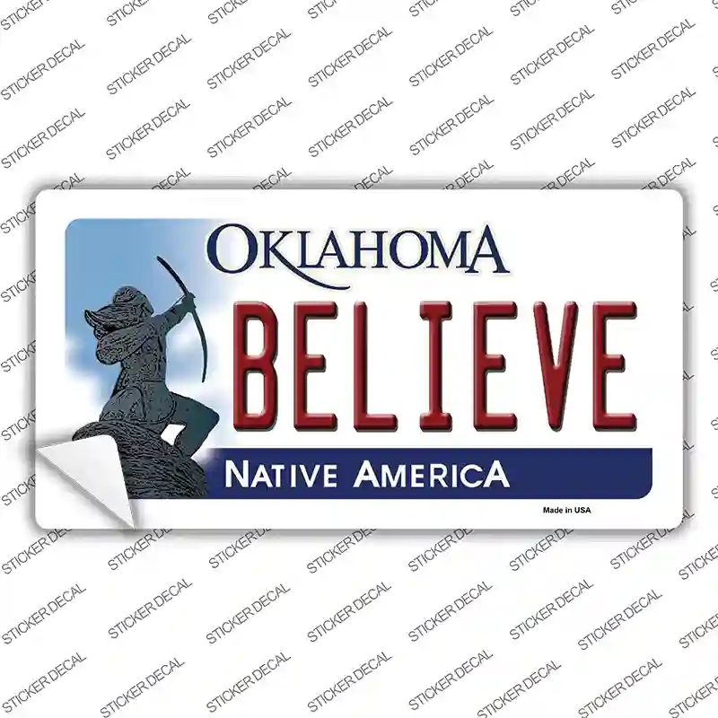 LP-6241s-XL Believe Oklahoma Novelty Sticker Decal - Extra Large