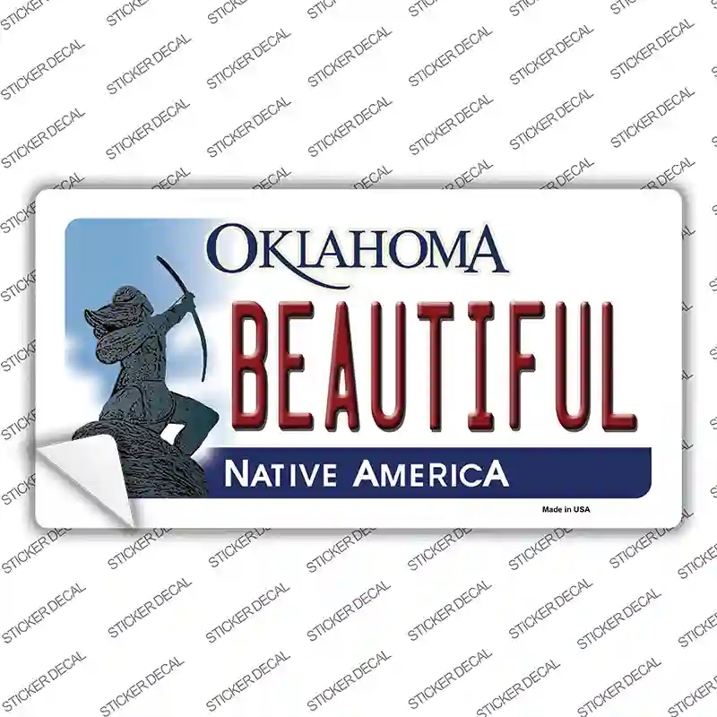 LP-6260s-L Beautiful Oklahoma Novelty Sticker Decal - Large