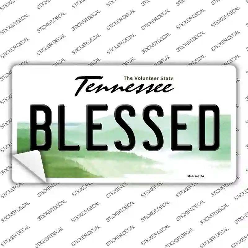LP-6431s-XL Blessed Tennessee Novelty Sticker Decal - Extra Large