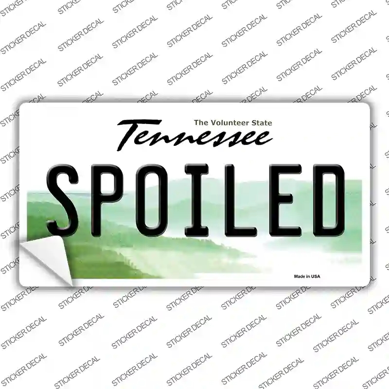 LP-6452s-S Spoiled Tennessee Novelty Sticker Decal - Small