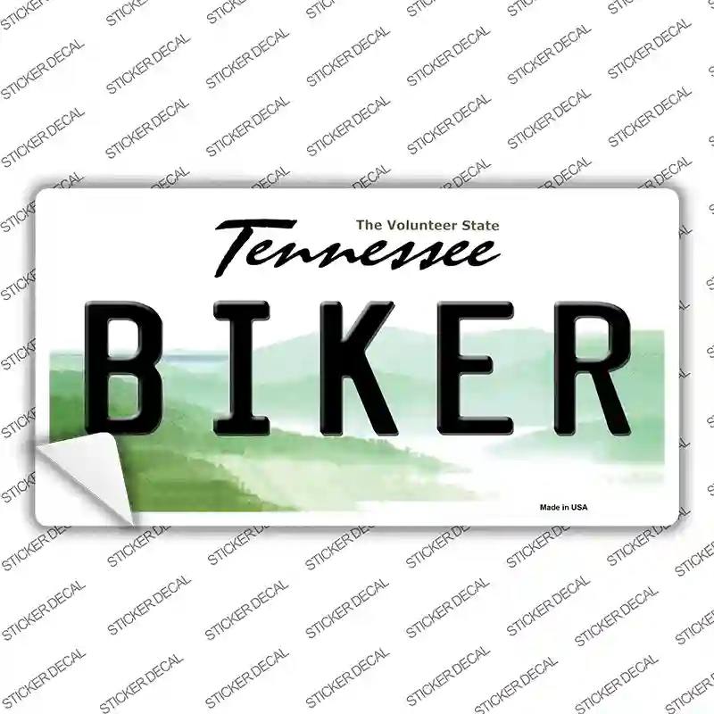 LP-6453s-L Biker Tennessee Novelty Sticker Decal - Large